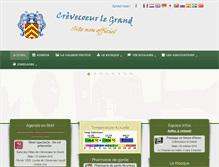 Tablet Screenshot of crevecoeur-le-grand.com